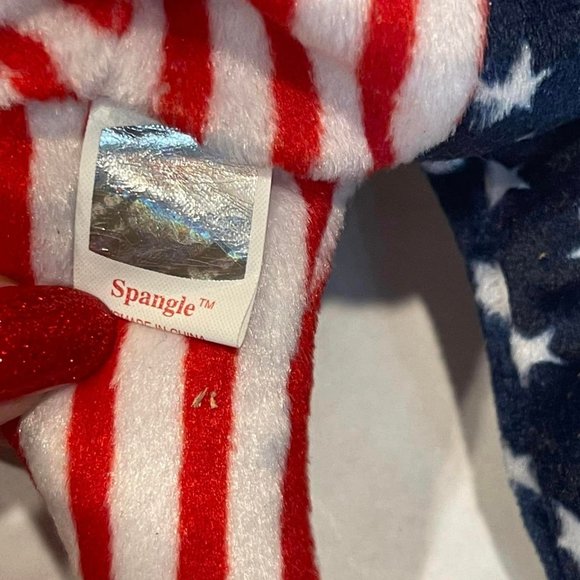 1999 TY Beanie Baby - SPANGLE the Bear (Pink Head Version) WITH ERRORS - Picture 7 of 10